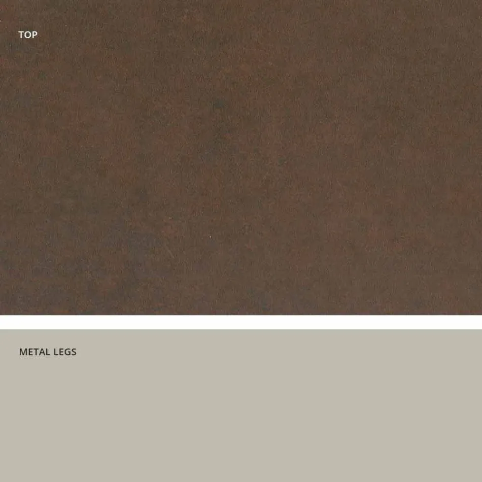 Mesa de vidro cerâmico de design moderno feita na Itália, Clark Viadurini