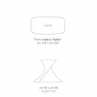 Mesa de vidro cerâmico de design moderno feita na Itália, Clark Viadurini