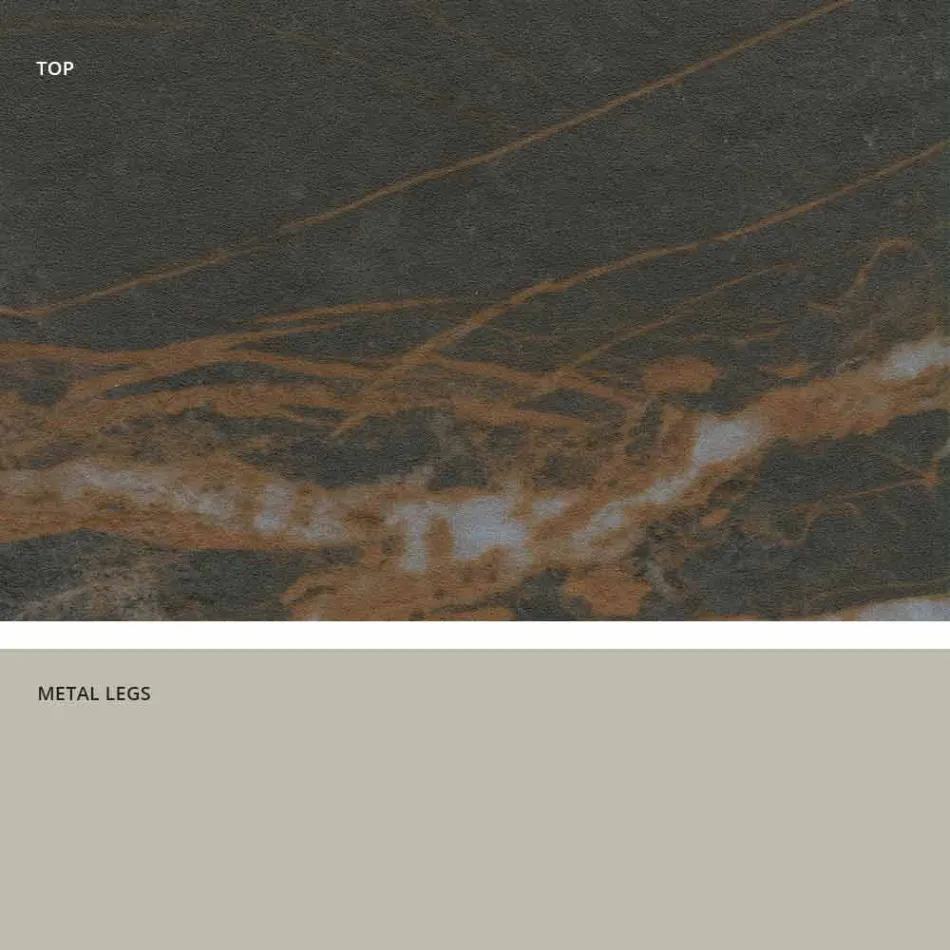 Mesa de vidro cerâmico de design moderno feita na Itália, Clark Viadurini