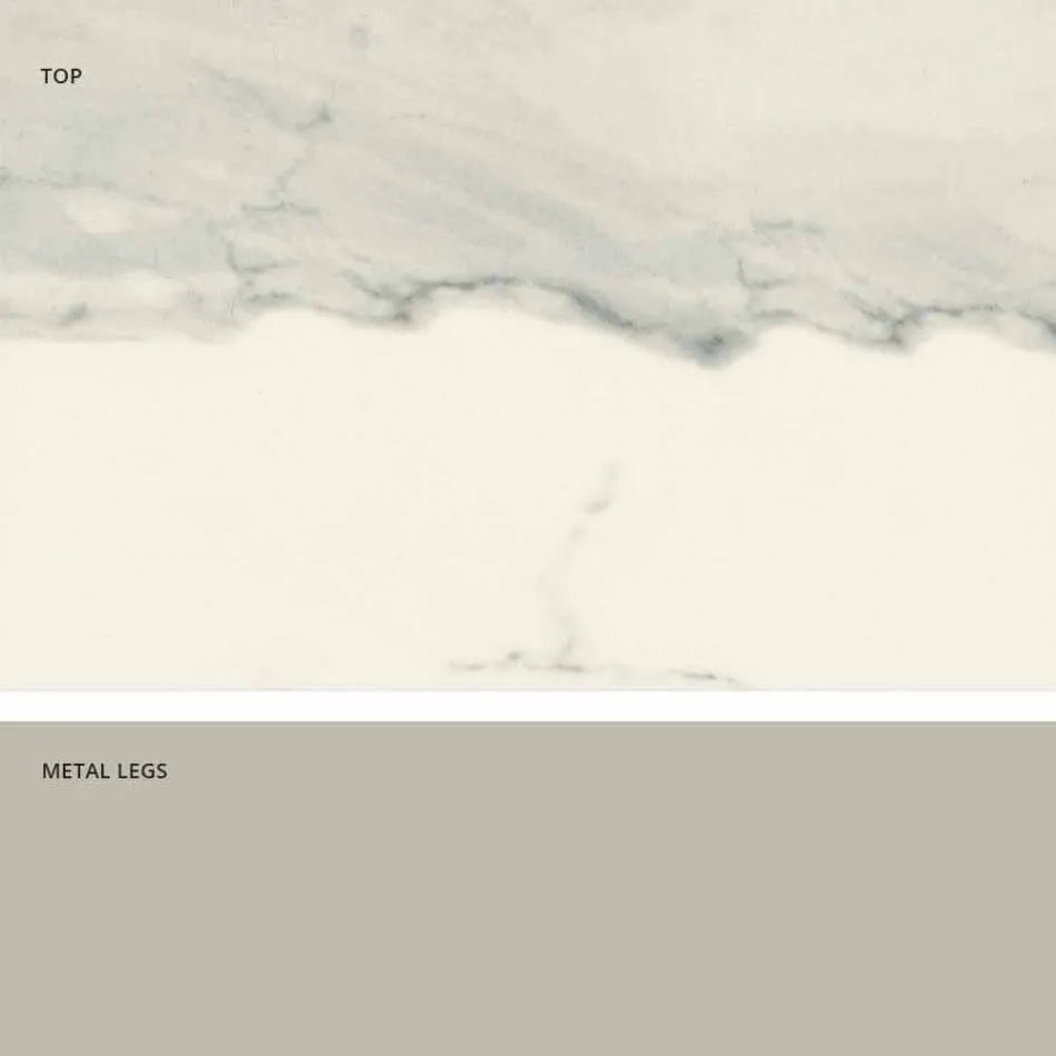 Mesa de vidro cerâmico de design moderno feita na Itália, Clark Viadurini