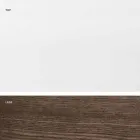 Mesa extensível de vidro e madeira maciça fabricada na Itália, Dimitri Viadurini