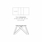 Mesa extensível moderna feita de madeira de melamina feita na Itália, Wilmer Viadurini