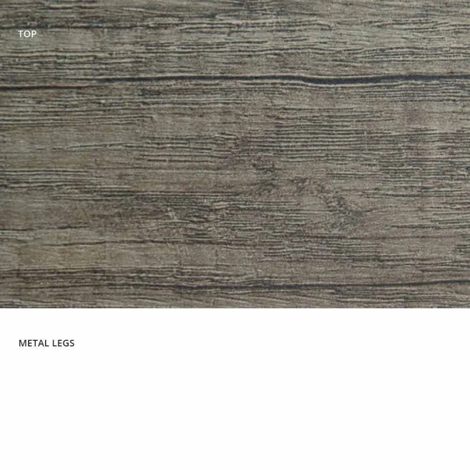 Mesa extensível moderna feita de madeira de melamina feita na Itália, Wilmer Viadurini