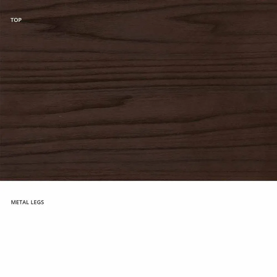 Mesa extensível moderna feita de madeira de melamina feita na Itália, Wilmer Viadurini