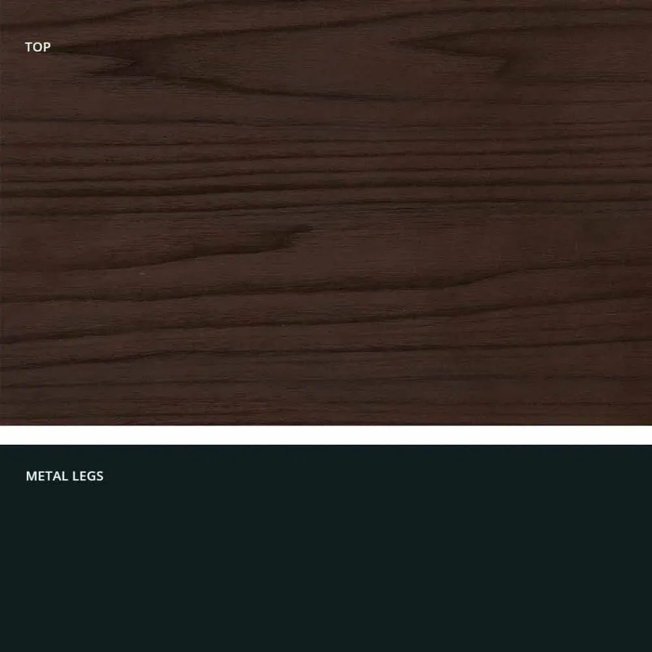 Mesa extensível moderna feita de madeira de melamina feita na Itália, Wilmer Viadurini