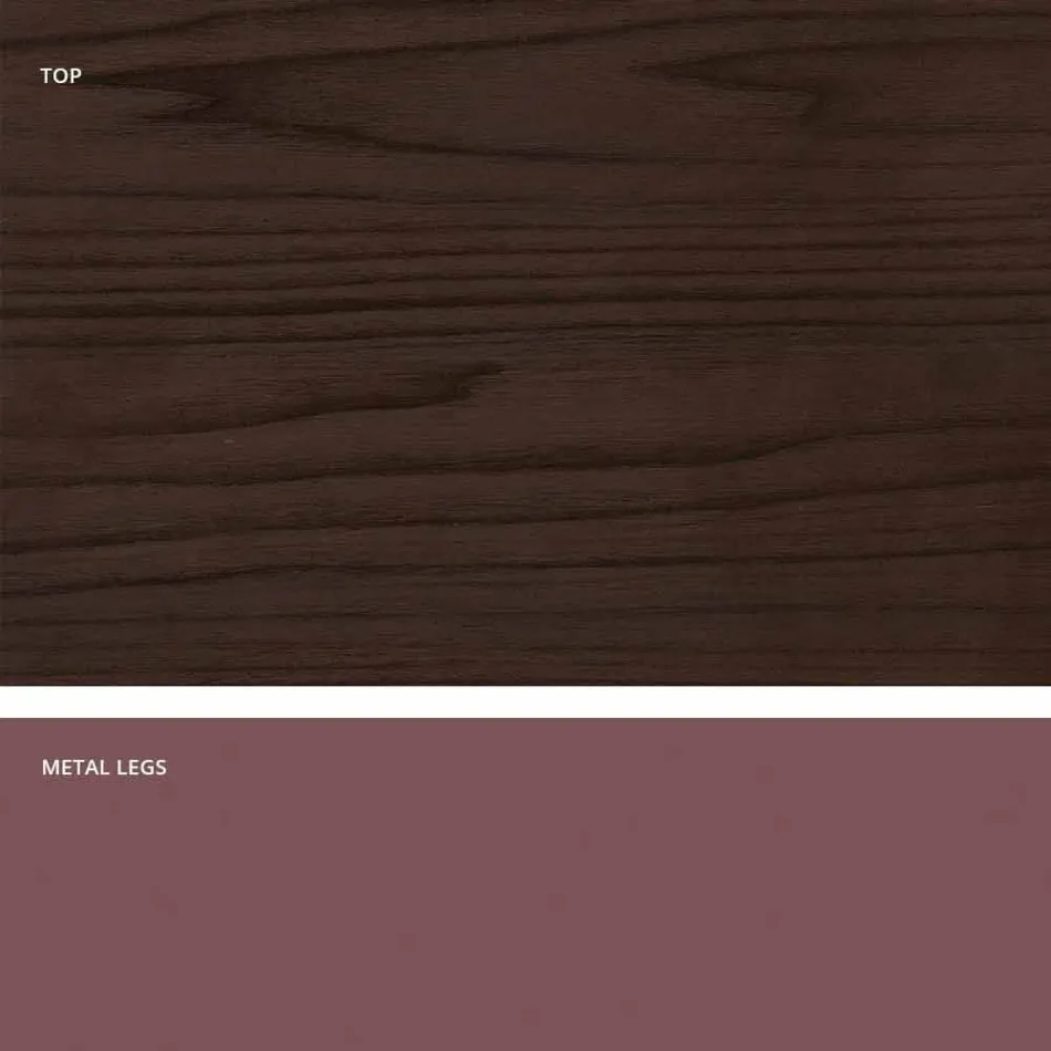 Mesa extensível moderna feita de madeira de melamina feita na Itália, Wilmer Viadurini