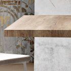 Mesa extensível moderna feita de madeira de melamina feita na Itália, Wilmer Viadurini