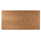 Mesa fixa 180x90 cm em carvalho com base de ferro - Lega Viadurini