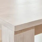 Mesa de sala de estar fixa de 190x100 cm em madeira maciça de teca - estilo flamengo Viadurini