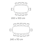 Mesa fixa em formato de barril com base de cinza de nogueira Canaletto fabricada na Itália - Norte Viadurini