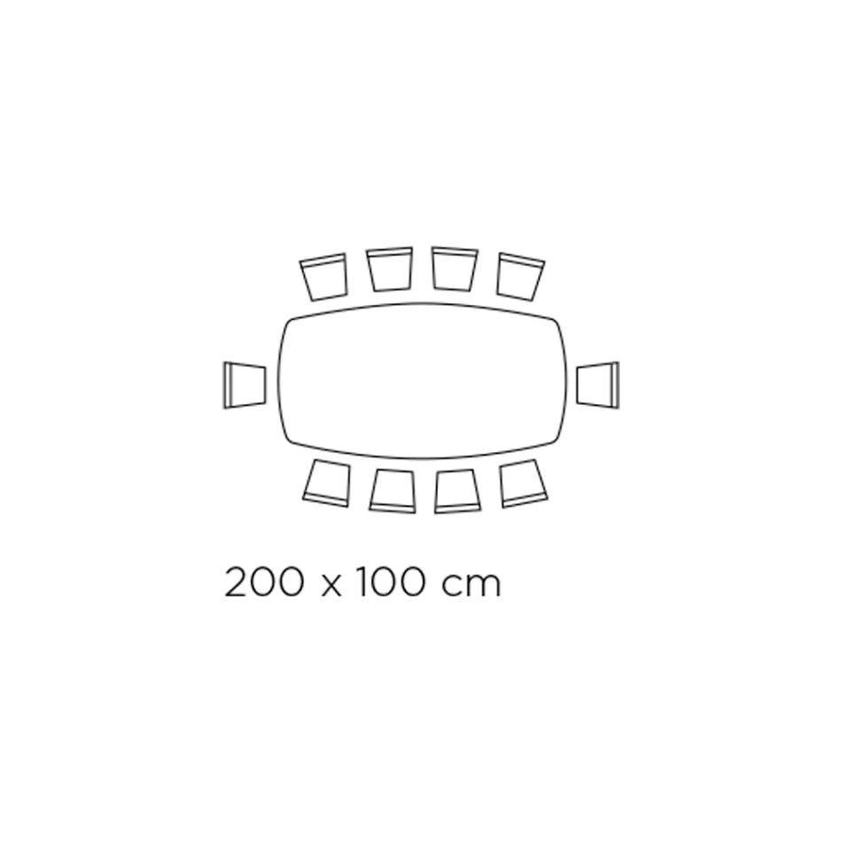 Mesa Fixa em Forma de Barril em Cerâmica e Madeira de Freixo Fabricada na Itália - Norte Viadurini