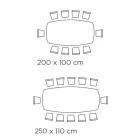Mesa fixa em formato de barril em madeira laminada e freixo fabricada na Itália - Norte Viadurini