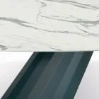 Mesa Fixa com Tampo Laminado em Forma de Barril Made in Italy - Calças Viadurini