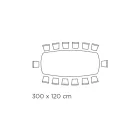 Mesa Fixa com Tampo em Cerâmica Ônix Prata Polida Made in Italy - Grotta Viadurini