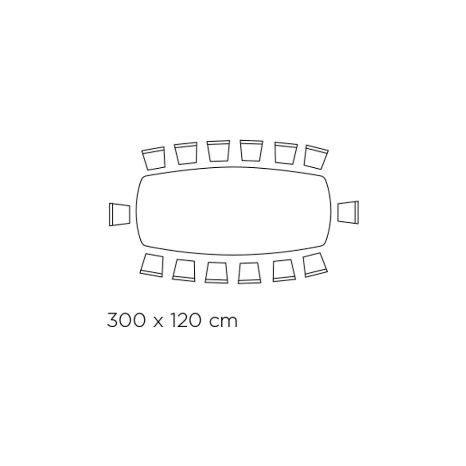 Mesa Fixa com Tampo em Cerâmica Ônix Prata Polida Made in Italy - Grotta Viadurini