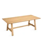 Mesa fixa de oito lugares com acabamento em MDF em duas cores - Talia Viadurini
