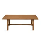 Mesa fixa de oito lugares com acabamento em MDF em duas cores - Talia Viadurini