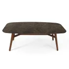 Mesa de Jantar Fixa em Cerâmica Emperador Polida Fabricada na Itália - Norte Viadurini