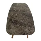 Mesa de Jantar Fixa em Cerâmica Emperador Polida Fabricada na Itália - Norte Viadurini