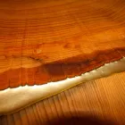 Mesa retangular de design fixo feita de madeira e resina feita na Itália Jam Viadurini