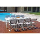 Mesa de jardim extensível até 240 cm com estrutura de alumínio - Geoffroy Viadurini