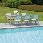 Mesa de jardim extensível até 240 cm com estrutura de alumínio - Geoffroy Viadurini