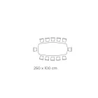 Mesa Cerâmica e Base Acabamento Grafite Made in Italy - Calças Viadurini