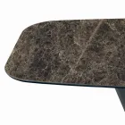 Mesa Cerâmica e Base Acabamento Grafite Made in Italy - Calças Viadurini