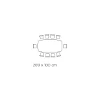Mesa Cerâmica e Base Acabamento Grafite Made in Italy - Calças Viadurini