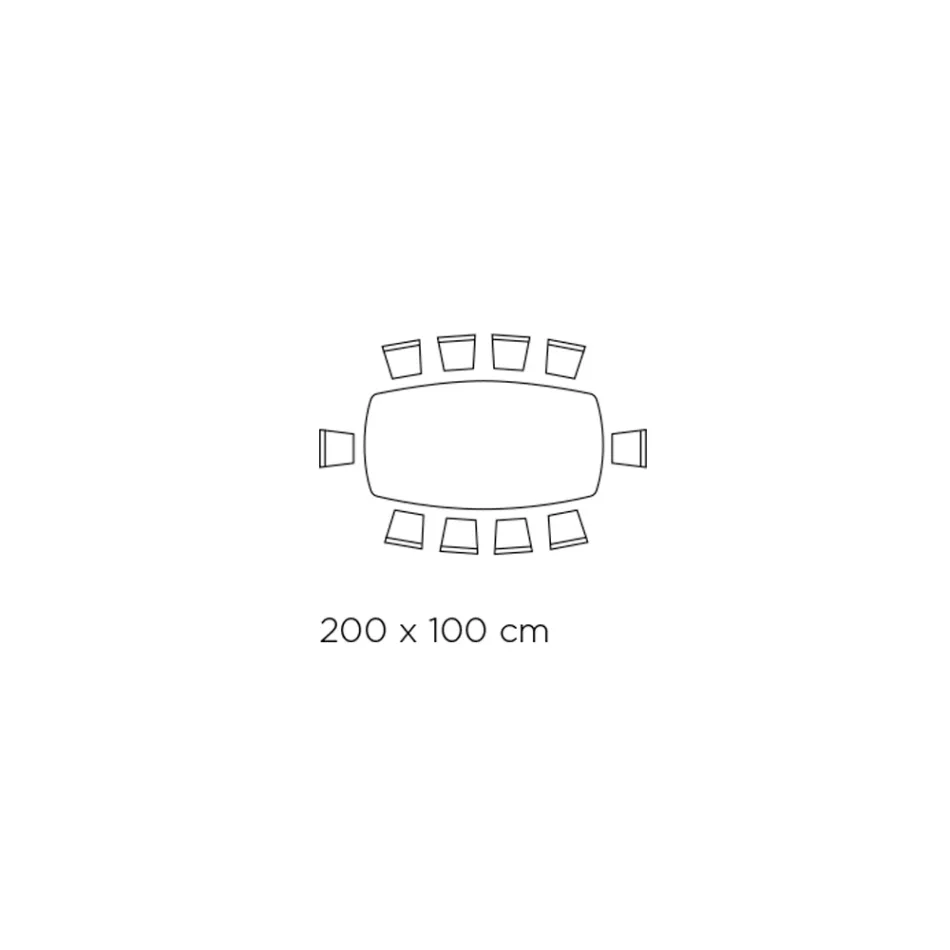Mesa Cerâmica e Base Acabamento Grafite Made in Italy - Calças Viadurini