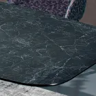 Mesa de cerâmica preta grega polida fabricada na Itália - Grotta Viadurini