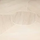 em mesa de carvalho escovado com acabamento em cera Andy Viadurini