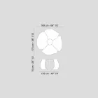 em mesa de carvalho escovado com acabamento em cera Andy Viadurini