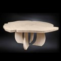 Mesa de carvalho escovado com acabamento em cera Andy, design moderno