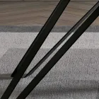 Mesa em Folheado de Freixo Carvão e Metal Made in Italy - Meluso Viadurini