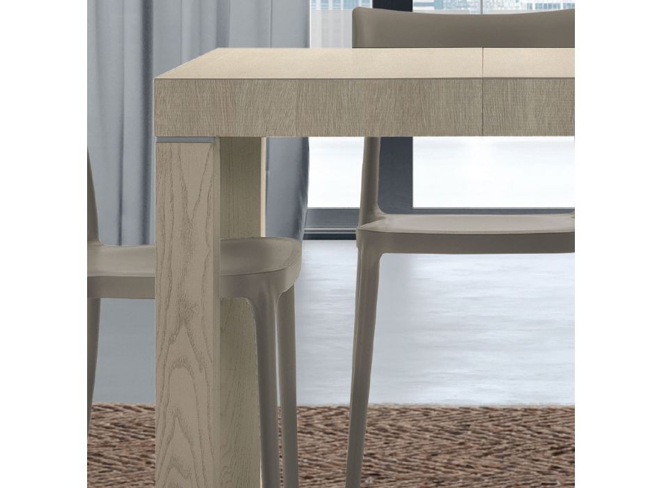 Mesa de madeira laminada extensível até 470 cm Fabricado na Itália – Gordito Viadurini