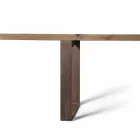 Mesa de madeira maciça de amieiro natural de design moderno, Antonio Viadurini