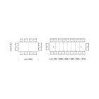 Mesa extensível de melamina de madeira até 470 cm Fabricado na Itália – Gordito Viadurini