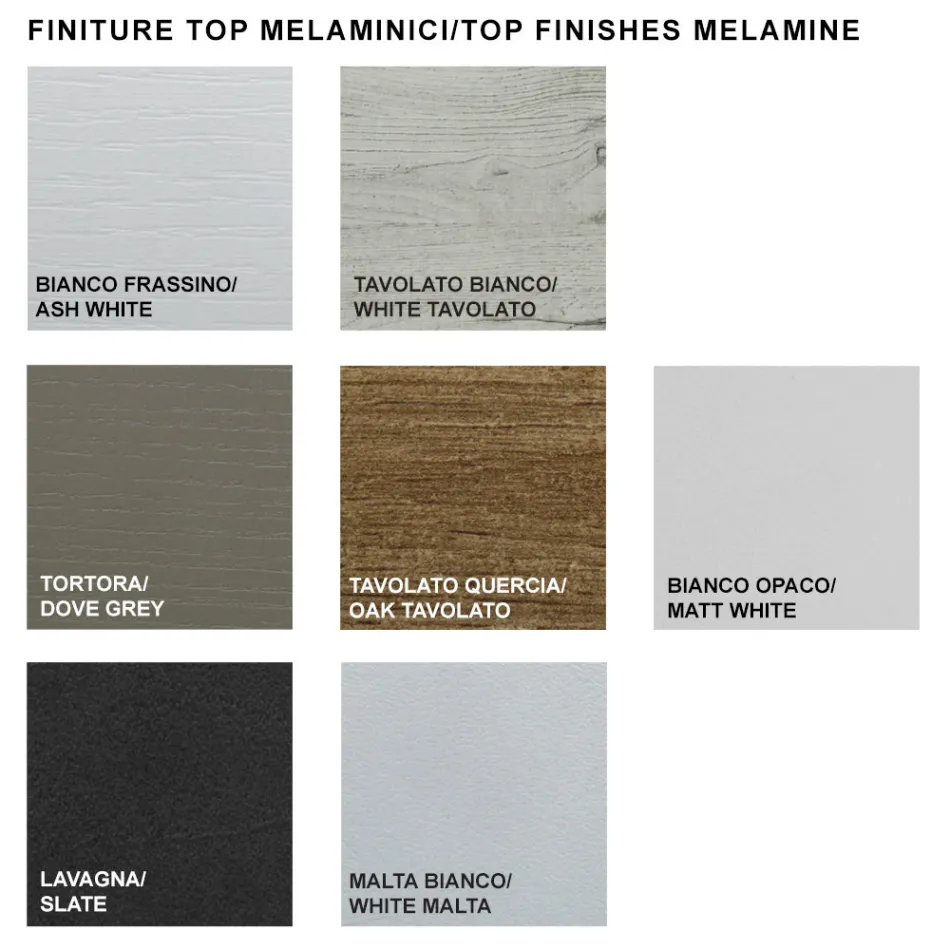 Mesa extensível de melamina de madeira até 470 cm Fabricado na Itália – Gordito Viadurini