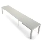 Mesa extensível de melamina de madeira até 470 cm Fabricado na Itália – Gordito Viadurini