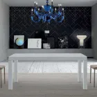 Mesa extensível de melamina de madeira até 470 cm Fabricado na Itália – Gordito Viadurini