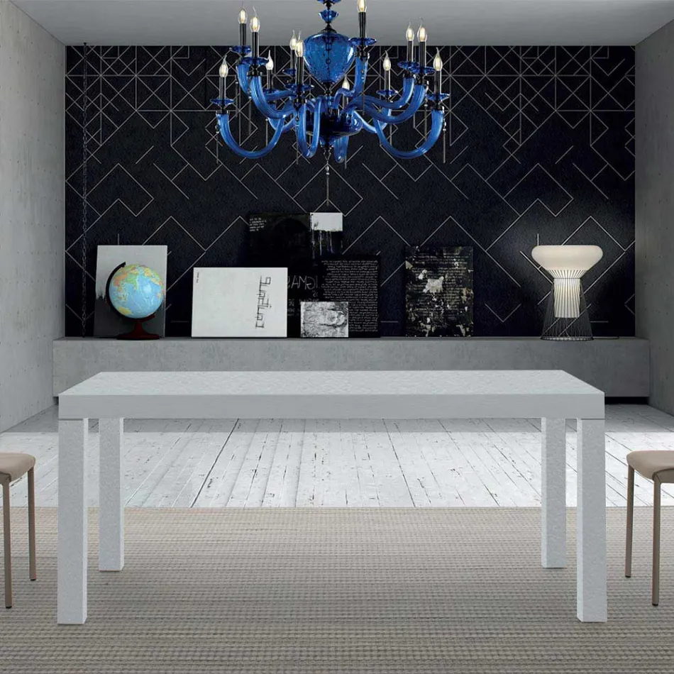 Mesa extensível de melamina de madeira até 470 cm Fabricado na Itália – Gordito Viadurini