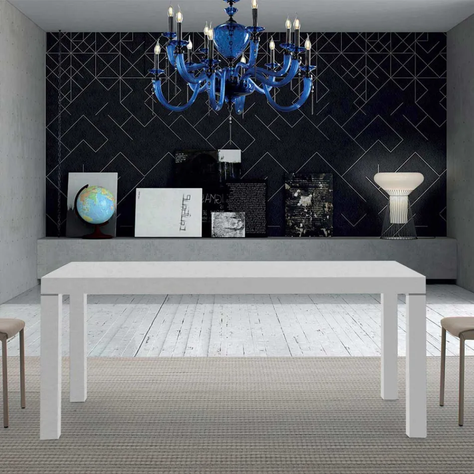 Mesa extensível de melamina de madeira até 470 cm Fabricado na Itália – Gordito Viadurini