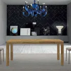 Mesa extensível de melamina de madeira até 470 cm Fabricado na Itália – Gordito Viadurini