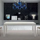 Mesa extensível de melamina de madeira até 470 cm Fabricado na Itália – Gordito Viadurini