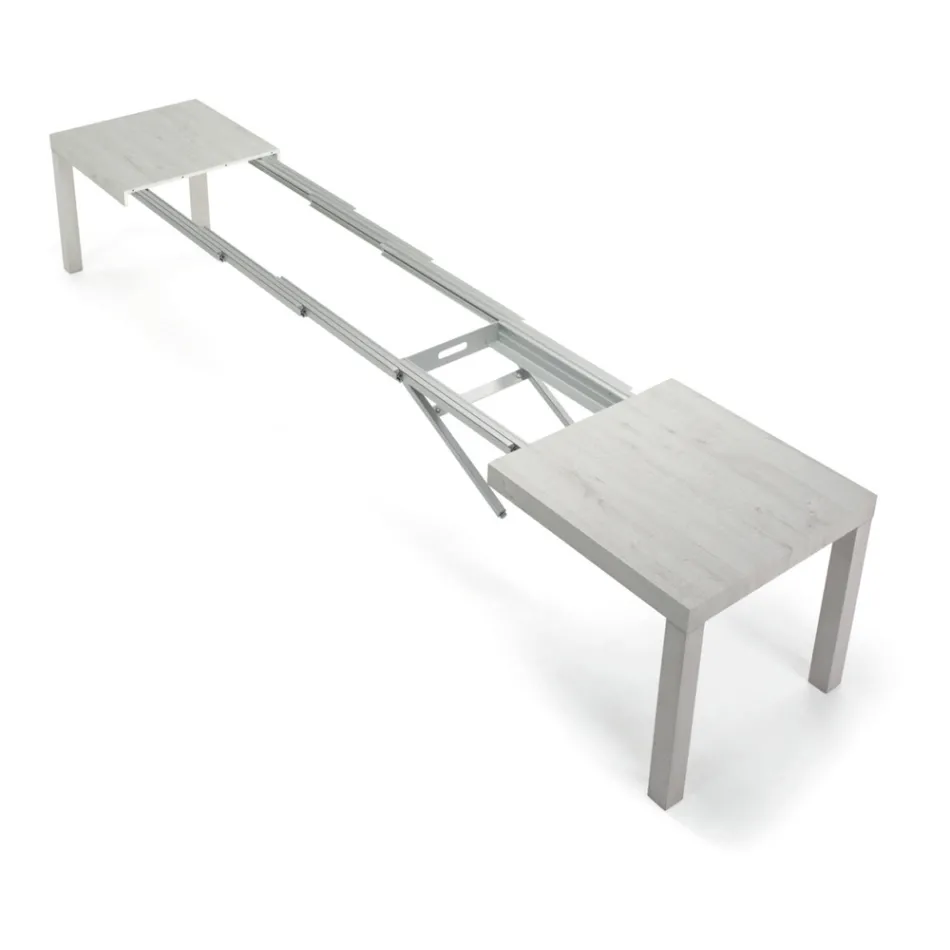 Mesa extensível de melamina de madeira até 470 cm Fabricado na Itália – Gordito Viadurini