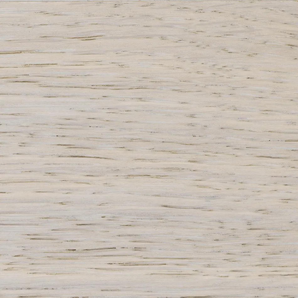 Mesa em Carvalho Banhado com Borda Folha Quadrada e Metal Made in Italy - Riad Viadurini