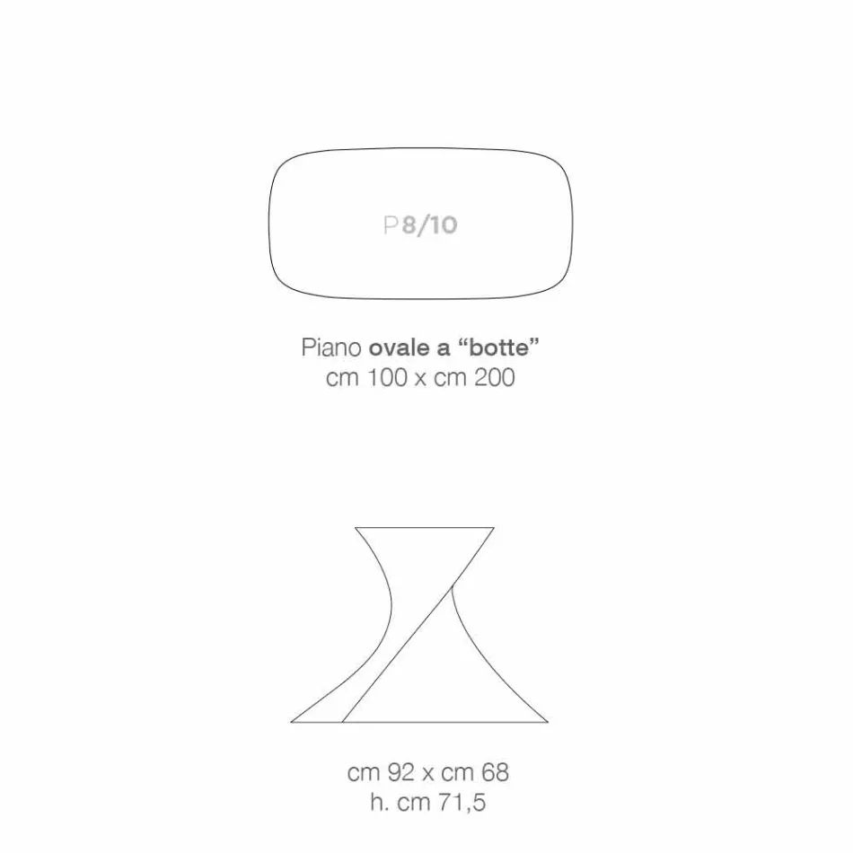 Mesa de vidro temperado de design moderno produzido na Itália, Clark Viadurini