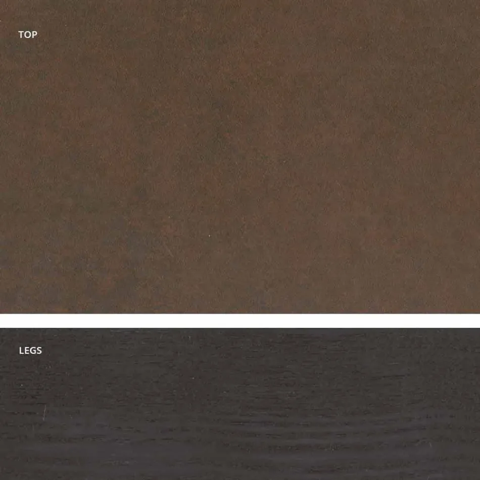 Mesa de cerâmica de vidro design moderno feita na Itália, Egisto Viadurini