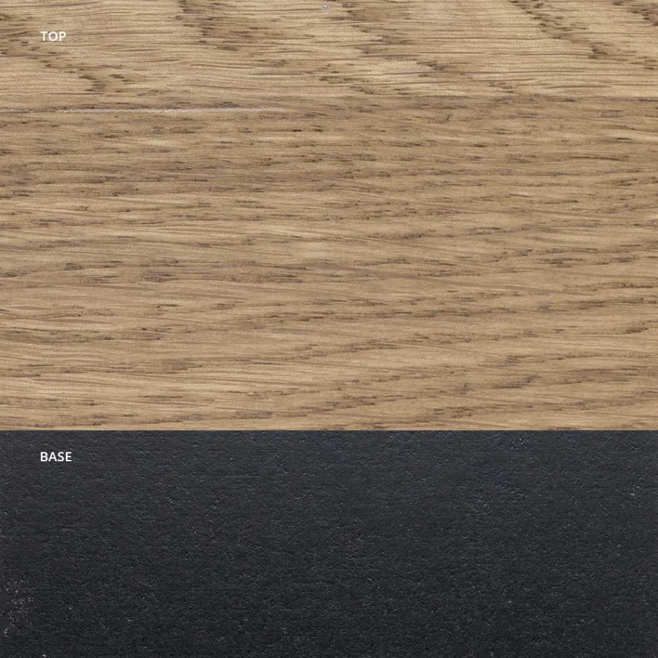 Mesa interna extensível em madeira maciça e metal fabricado na Itália - Khal Viadurini